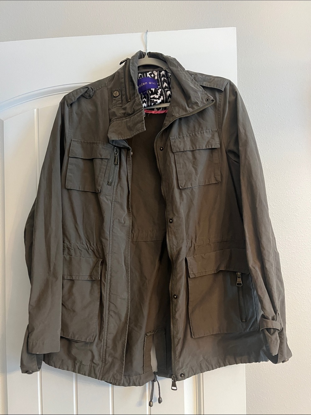 Madden Girl Olive Green Utility Field Jacket